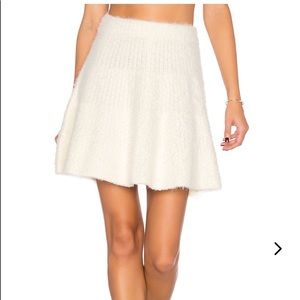 Lovers + Friends White Skirt